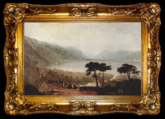 framed  Joseph Mallord William Turner Der Genfer See von Montreux aus gesehen, ta009-2